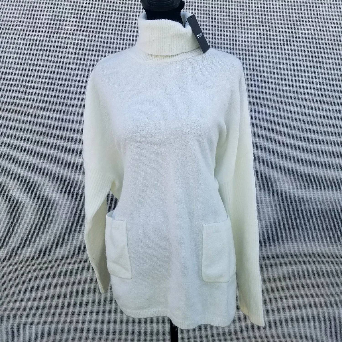 Dkny - Turtleneck Acrylic Blend Oversized Sweater
