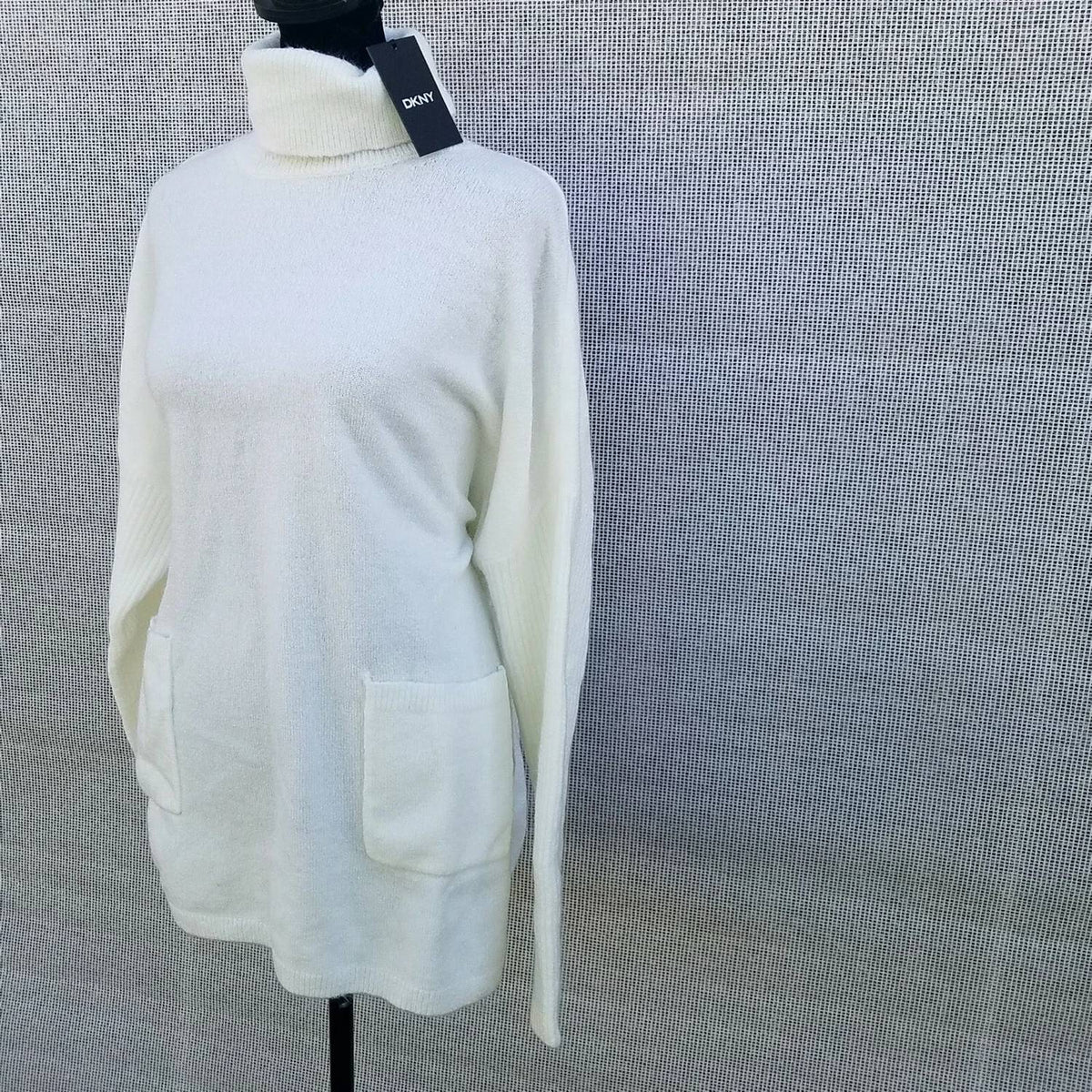 Dkny - Turtleneck Acrylic Blend Oversized Sweater