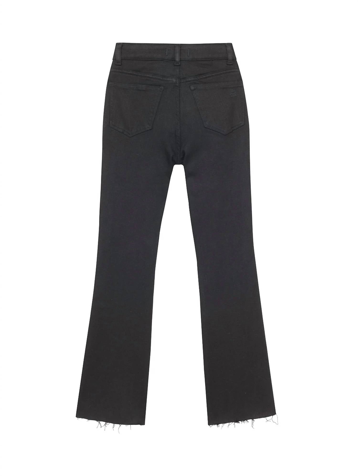 Dl1961 - Kids' - Girl's Claire High Rise Bootcut Jean - black - bottoms - clothing