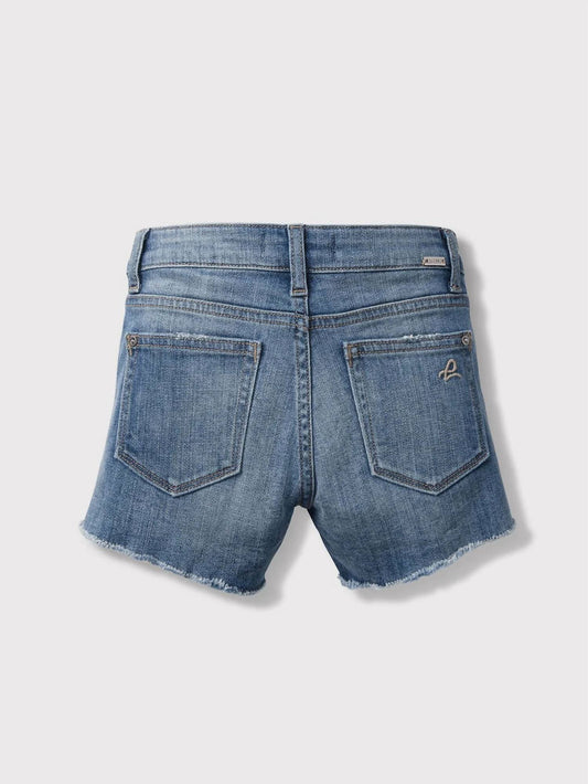 Dl1961 - Kids' - Girl's Lucy Denim Cut Off Short - blue - bottoms - clothing