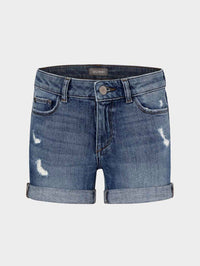 Dl1961 - Kids' - Girl's Piper Cuffed Denim Short - blue - bottoms - clothing