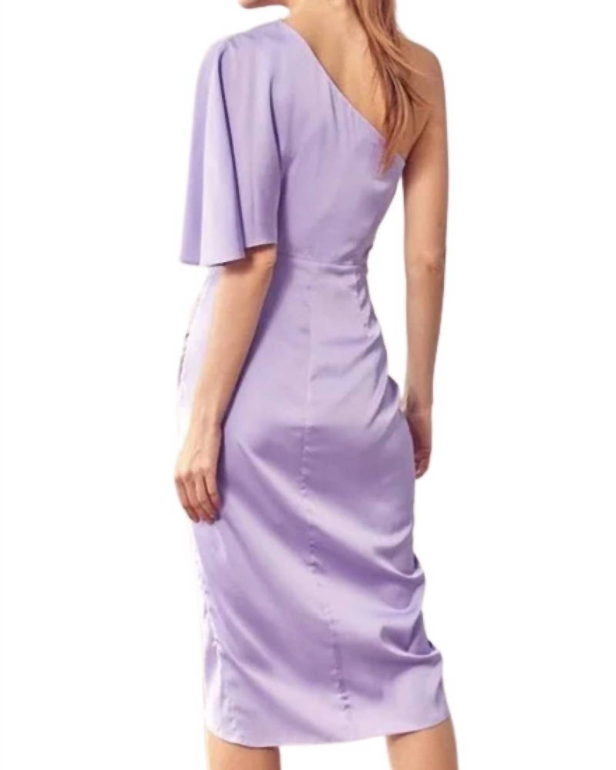 Do+Be - One Shoulder Ruched Midi Dress