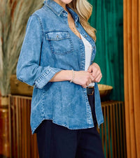 Doe And Rae - Chambray Button Down Shirt