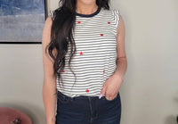 Doe And Rae - Katya Star Embroidered Top