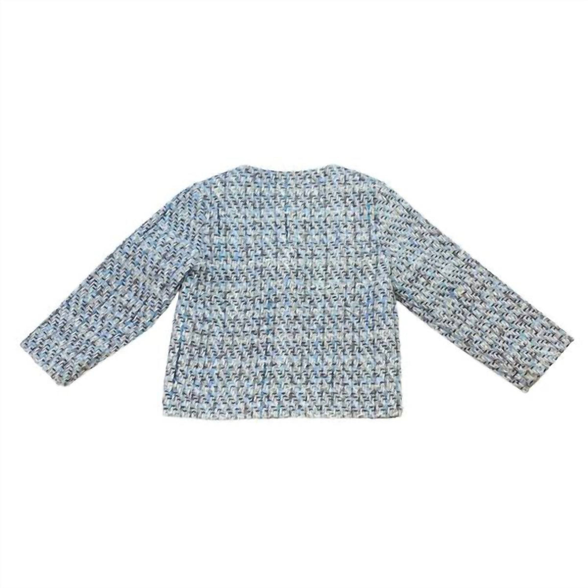 Doe A Dear - Girls Pearl Button Tweed Jacket