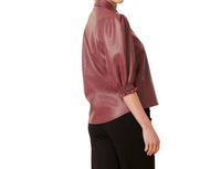 Dolce Cabo - Faux Leather Elastic Cuff Top