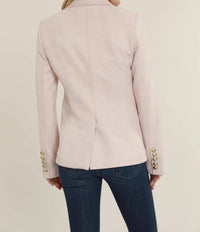 Dolce Cabo - Faux Suede Doubled Breasted Blazer