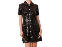 Dolce Cabo - Sequin Rhinestone Button Dress