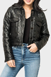 Dolce Cabo - Vegan Leather Quilted Jacket