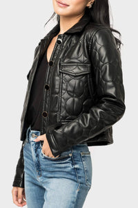 Dolce Cabo - Vegan Leather Quilted Jacket