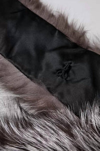 Dolce & Gabbana - Fox Fur Neck Wrap Warmer Winter Scarf - accessories - faux - fur - grey