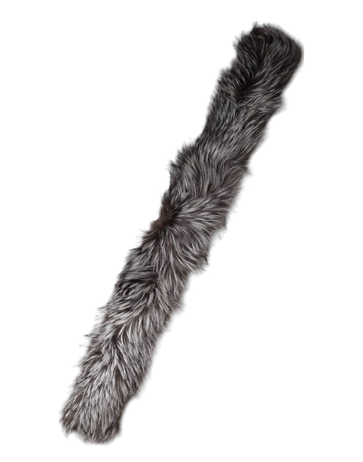 Dolce & Gabbana - Fox Fur Neck Wrap Warmer Winter Scarf - accessories - faux - fur - grey