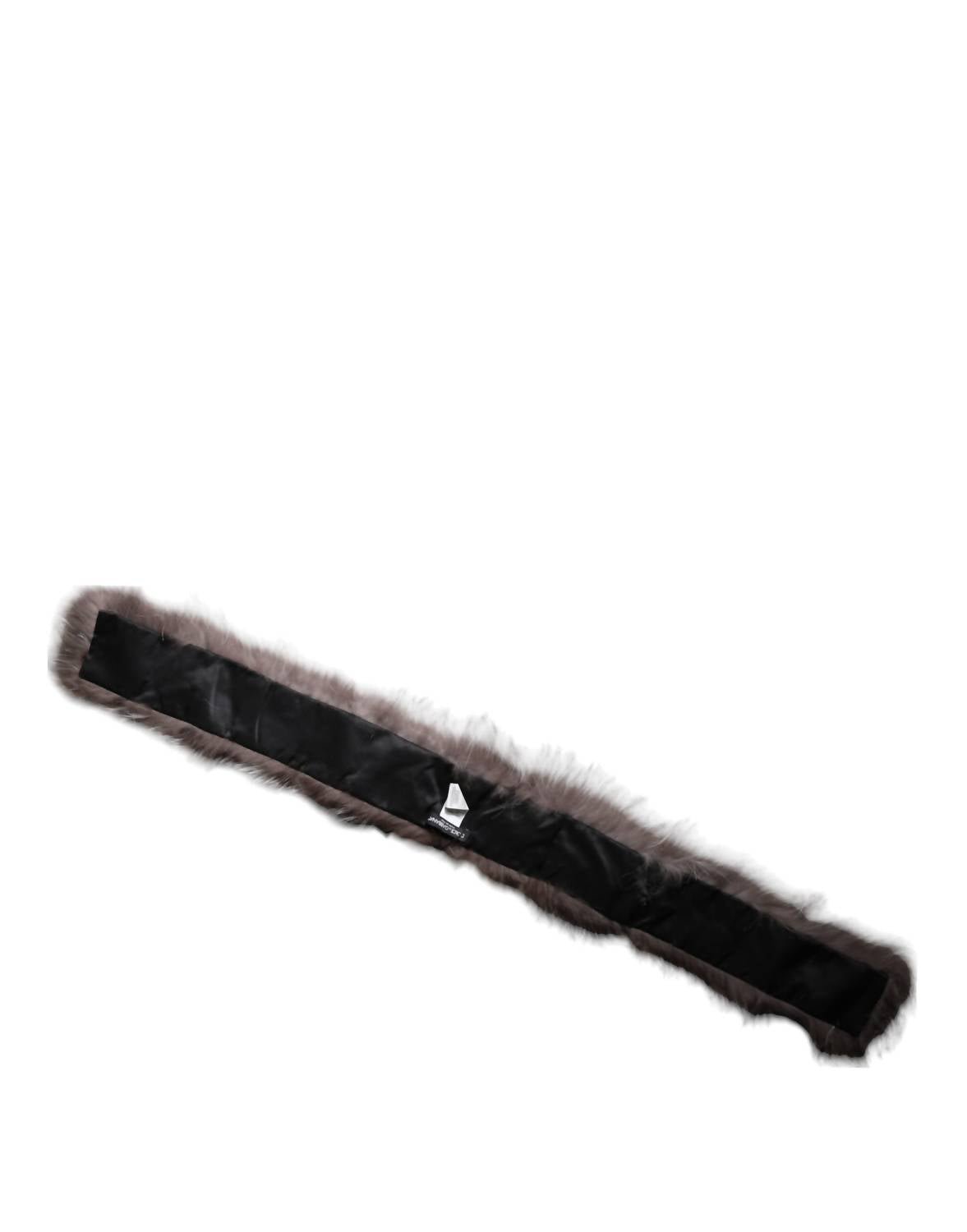 Dolce & Gabbana - Fox Fur Neck Wrap Warmer Winter Scarf - accessories - faux - fur - grey