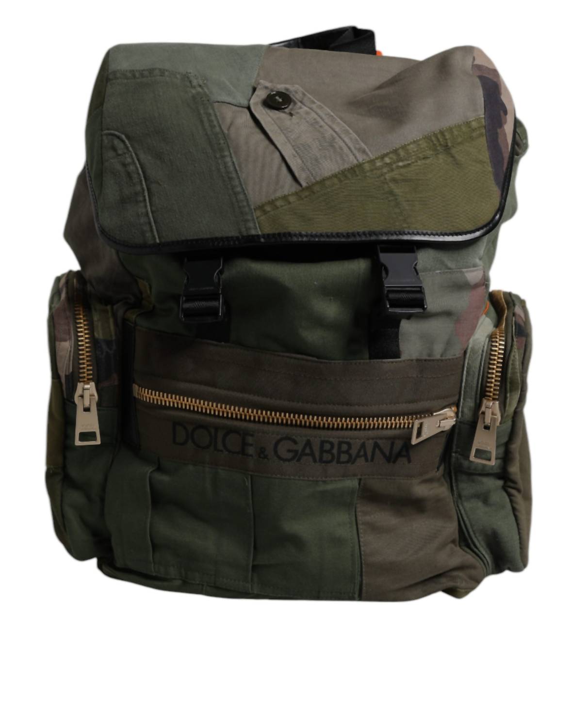 Dolce & Gabbana - Men's Patchwork Travel Backpack Bag - backpacks - bags - cotton - blend