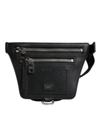 Dolce & Gabbana - Men's Plaque Belt Waist Fanny Bag - bags - belt - bags - black