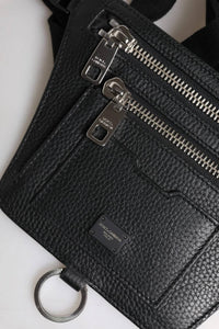 Dolce & Gabbana - Men's Plaque Belt Waist Fanny Bag - bags - belt - bags - black