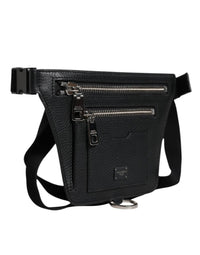 Dolce & Gabbana - Men's Plaque Belt Waist Fanny Bag - bags - belt - bags - black