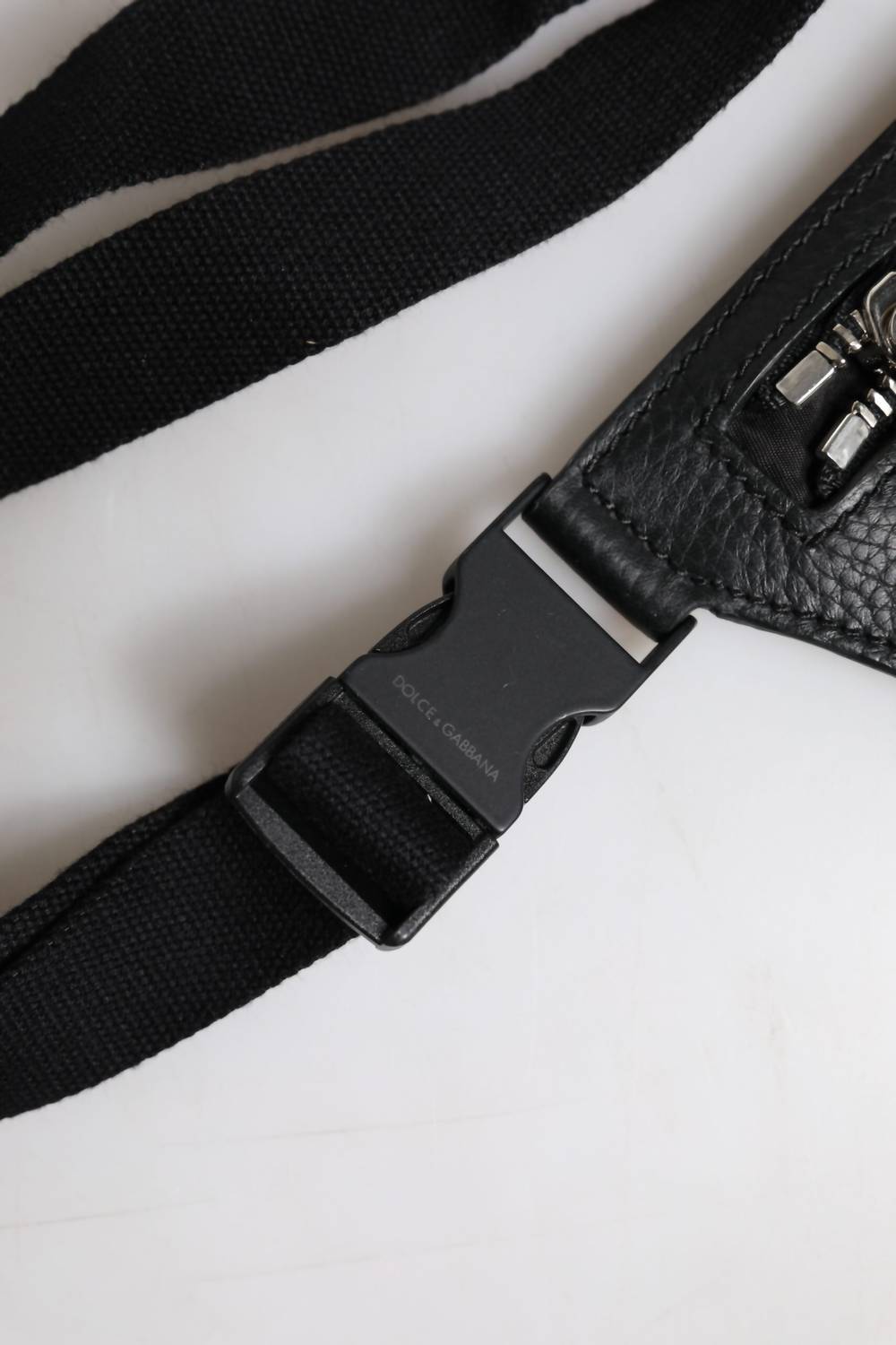 Dolce & Gabbana - Men's Plaque Belt Waist Fanny Bag - bags - belt - bags - black
