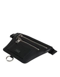 Dolce & Gabbana - Men's Plaque Belt Waist Fanny Bag - bags - belt - bags - black