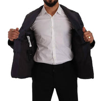 Dolce & Gabbana - Men's Silk Blend Jacket - blue - clothing - coats