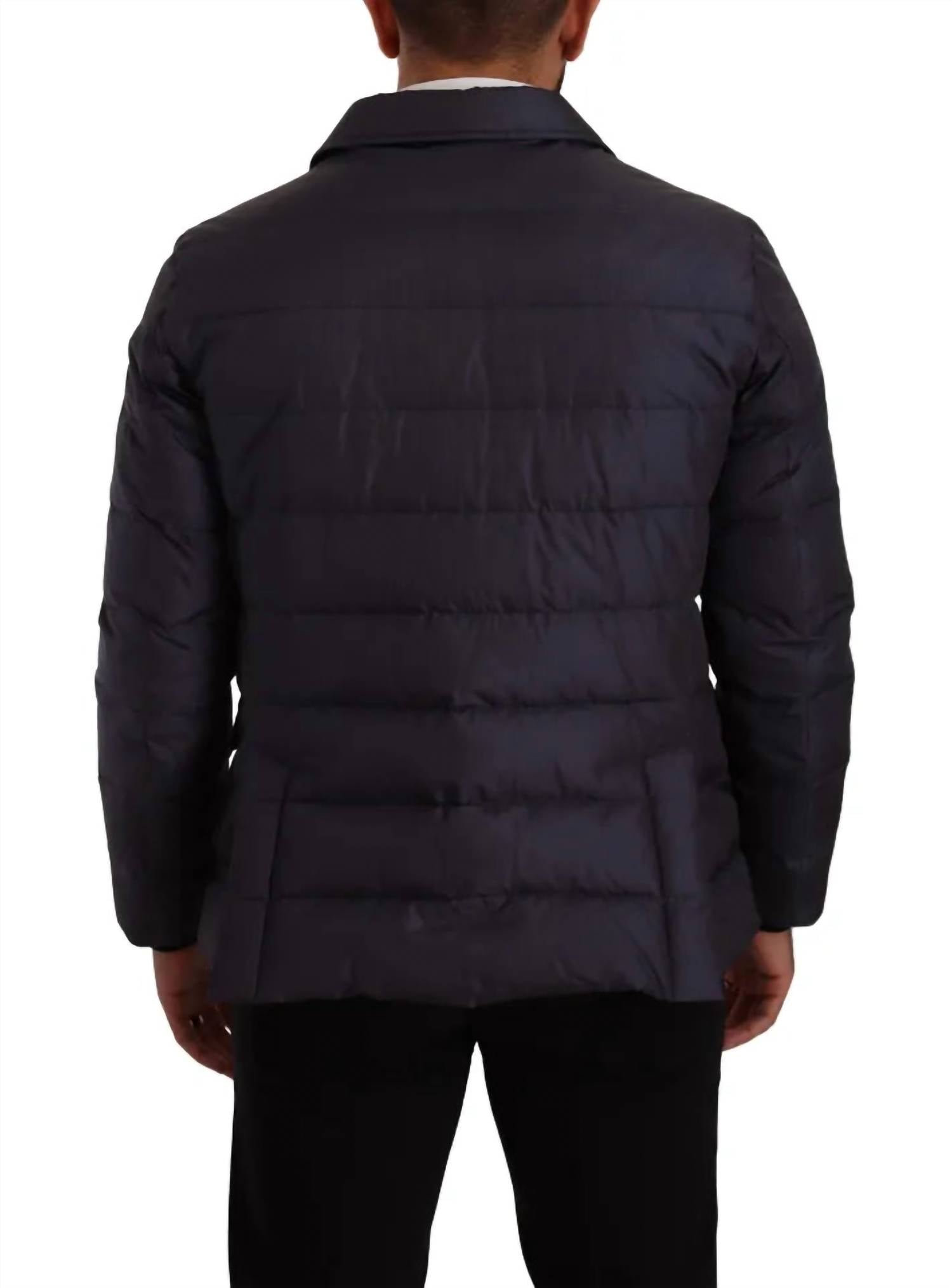 Dolce & Gabbana - Men's Silk Blend Jacket - blue - clothing - coats