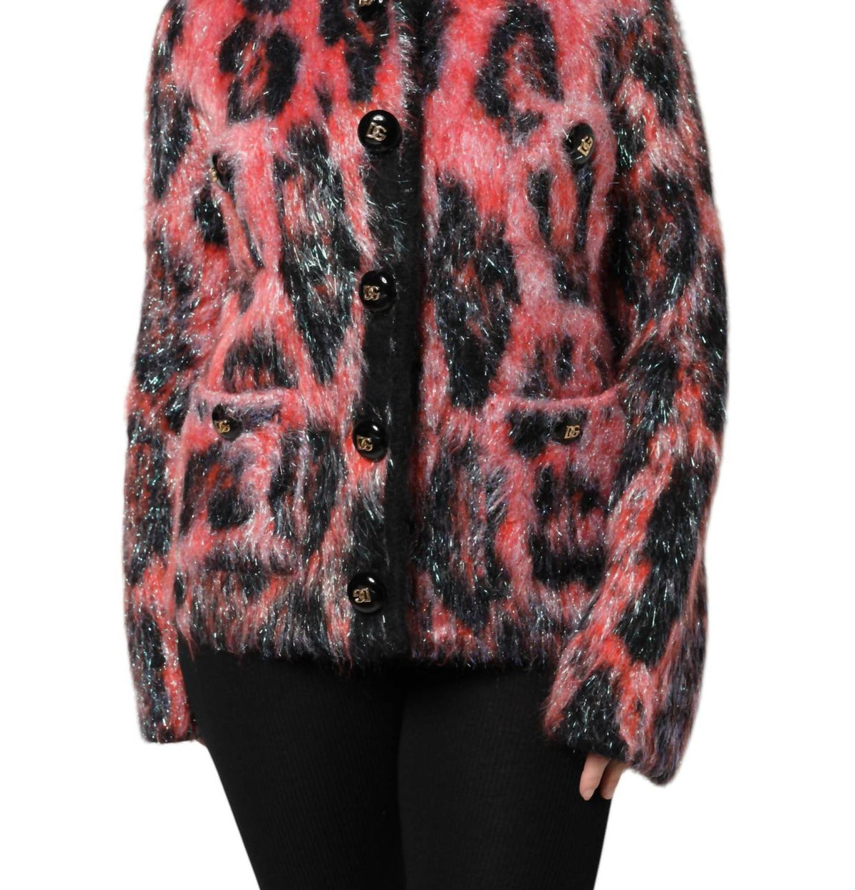 Dolce & Gabbana - Women's Mohair Wool Button Down Cardigan Sweater