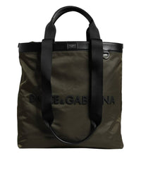 Dolce & Gabbana - Nylon Shoulder Strap Tote Bag - bags - green - handbags
