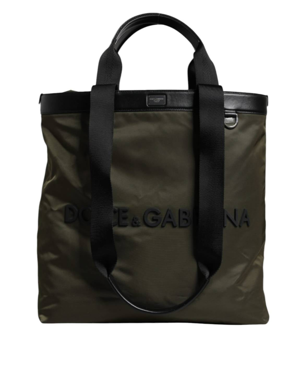 Dolce & Gabbana - Nylon Shoulder Strap Tote Bag - bags - green - handbags