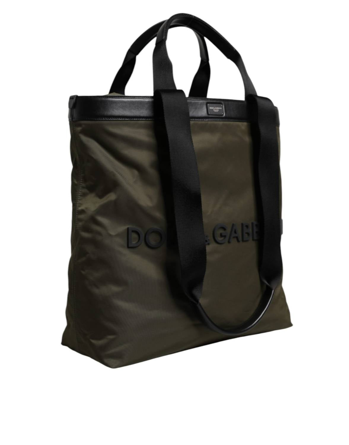 Dolce & Gabbana - Nylon Shoulder Strap Tote Bag - bags - green - handbags