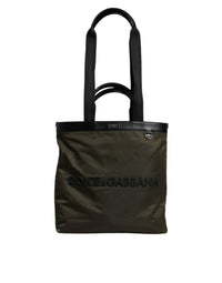 Dolce & Gabbana - Nylon Shoulder Strap Tote Bag - bags - green - handbags