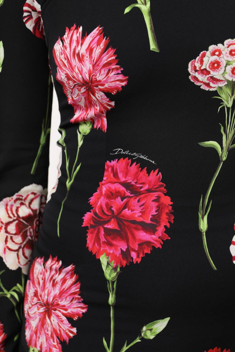 Dolce & Gabbana - Women Floral Long Sleeve Blouse - black - blouses - clothing