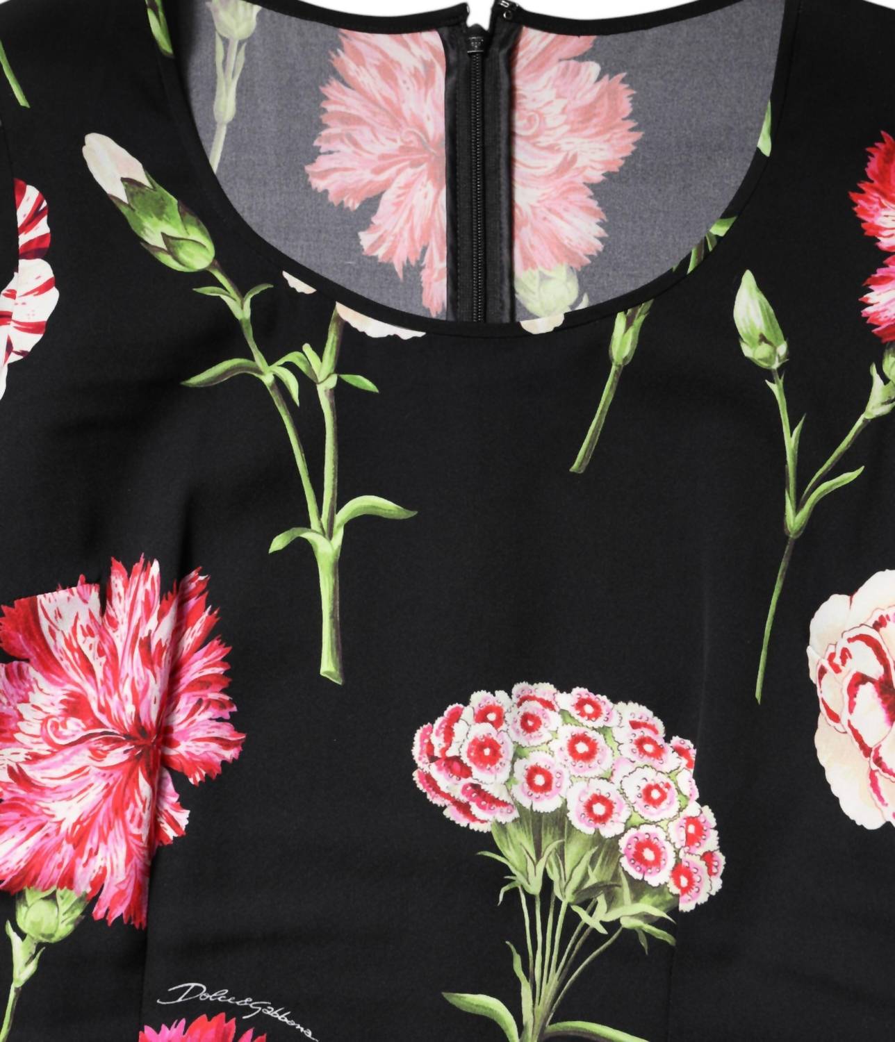 Dolce & Gabbana - Women Floral Long Sleeve Blouse - black - blouses - clothing