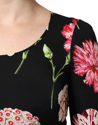 Dolce & Gabbana - Women Floral Long Sleeve Blouse - black - blouses - clothing