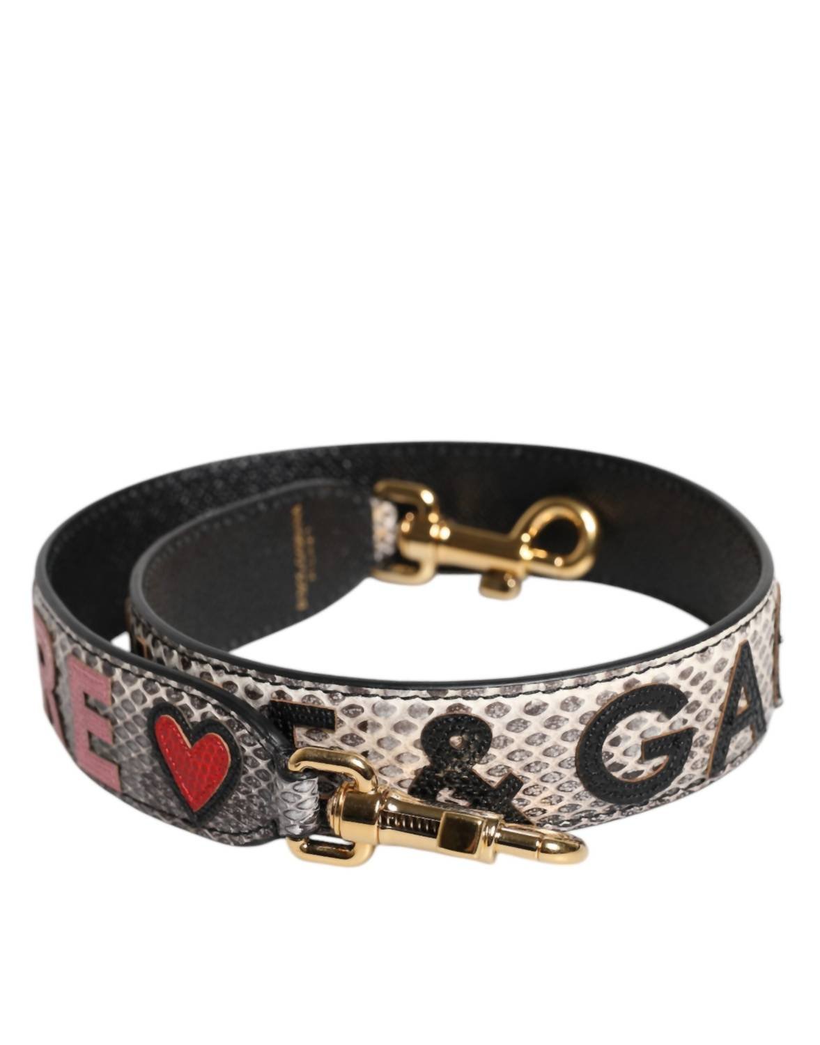 Dolce & Gabbana - Women's Amore Patch Bag Shoulder Strap - black - women - 