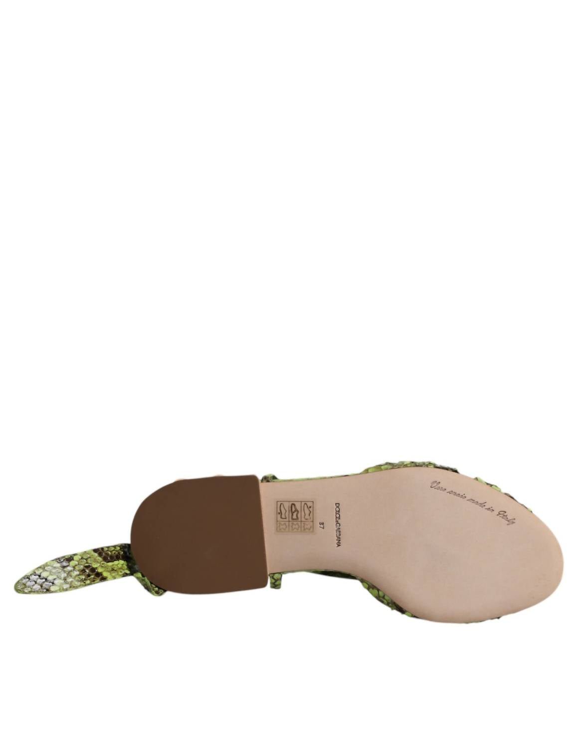 Dolce & Gabbana - Women's Ankle Wrap Sandals Shoes - green - sandals - shoes