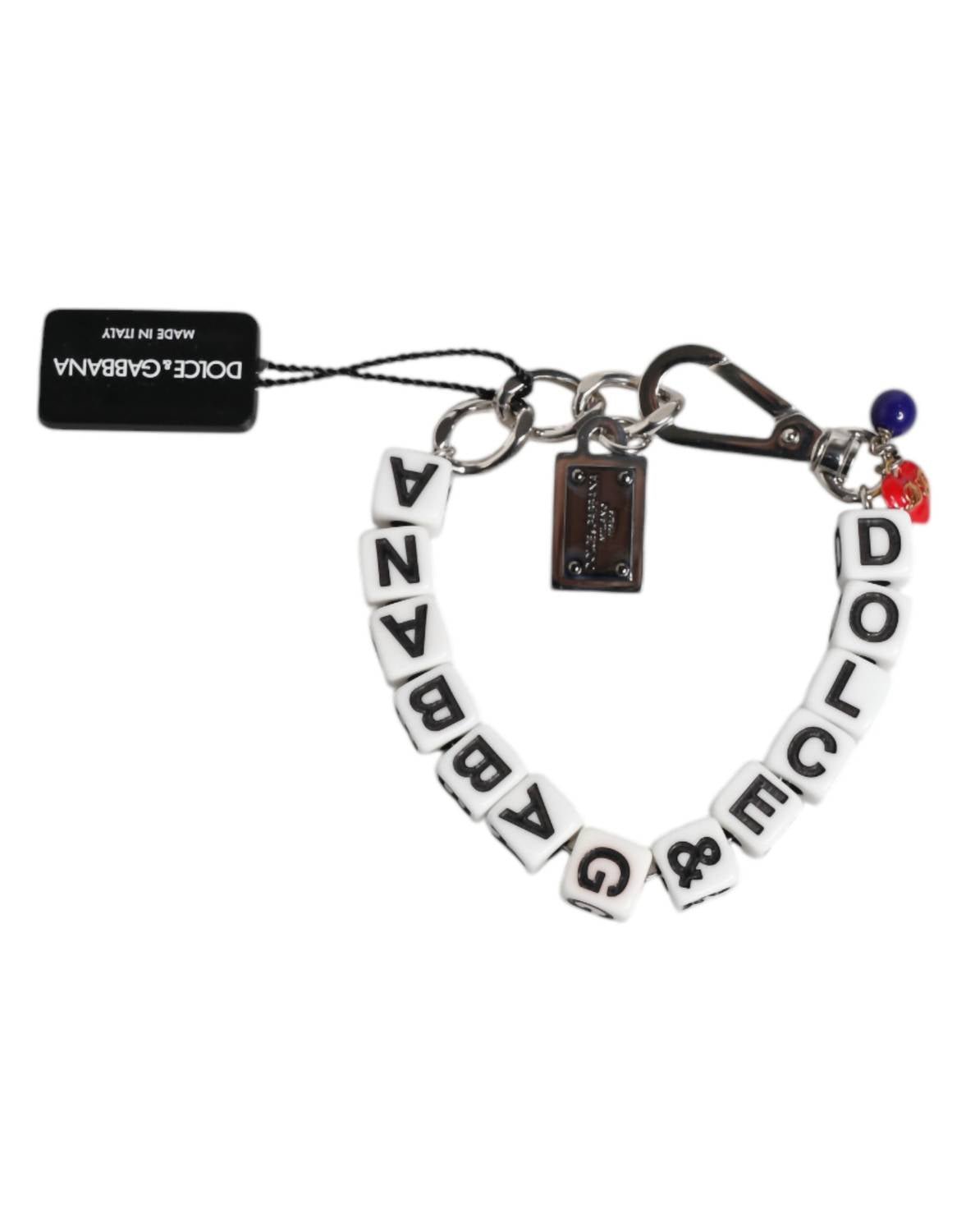 Dolce & Gabbana - Women's Brass Chain Dice Logo Embellished Charm Bracelet - bracelets - brass - jewelry