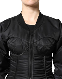 Dolce & Gabbana - Women's Bustier Corset Jacket - black - bomber - jackets - clothing