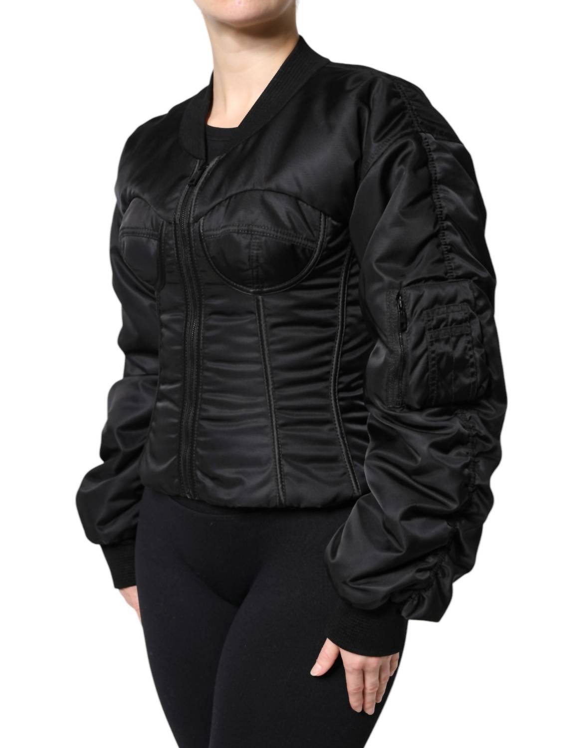 Dolce & Gabbana - Women's Bustier Corset Jacket - black - bomber - jackets - clothing