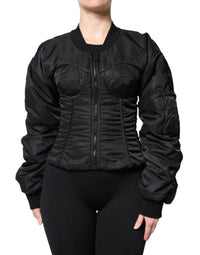 Dolce & Gabbana - Women's Bustier Corset Jacket - black - bomber - jackets - clothing