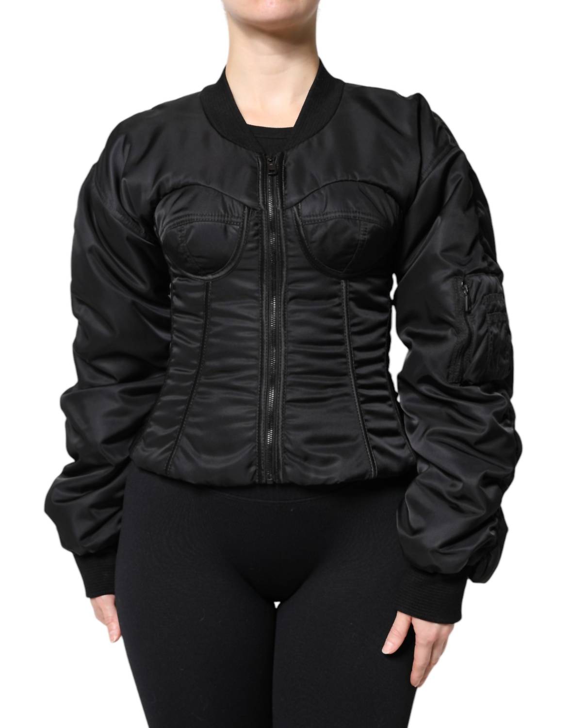 Dolce & Gabbana - Women's Bustier Corset Jacket - black - bomber - jackets - clothing