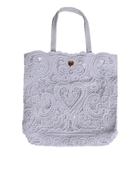 Dolce & Gabbana - Women's Cordonetto Lace Beatrice Tote Shopping Bag - bags - cotton - blend - handbags