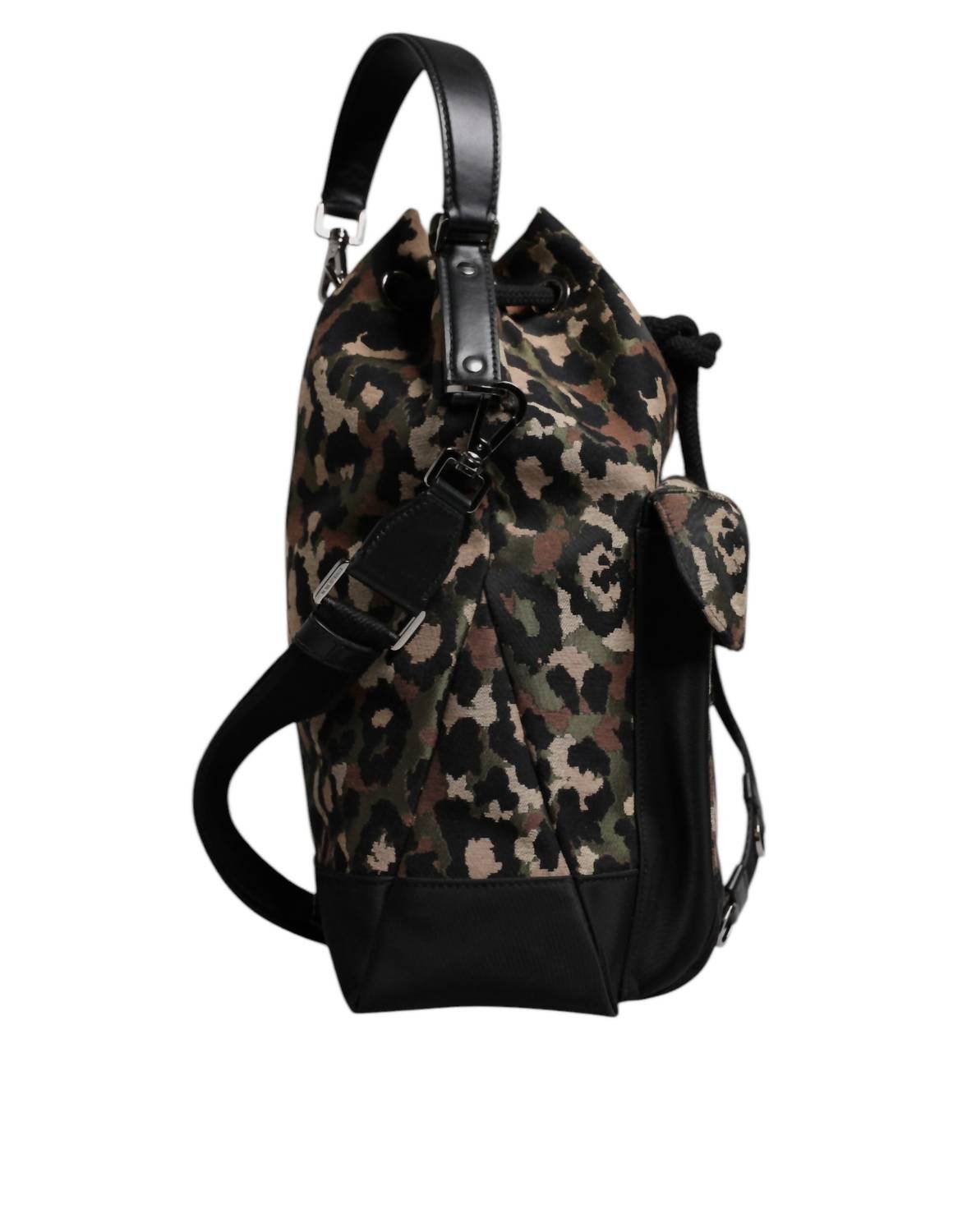 Dolce & Gabbana - Women's Cotton Shoulder Bucket Bag - backpacks - bags - brown