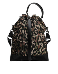 Dolce & Gabbana - Women's Cotton Shoulder Bucket Bag - backpacks - bags - brown