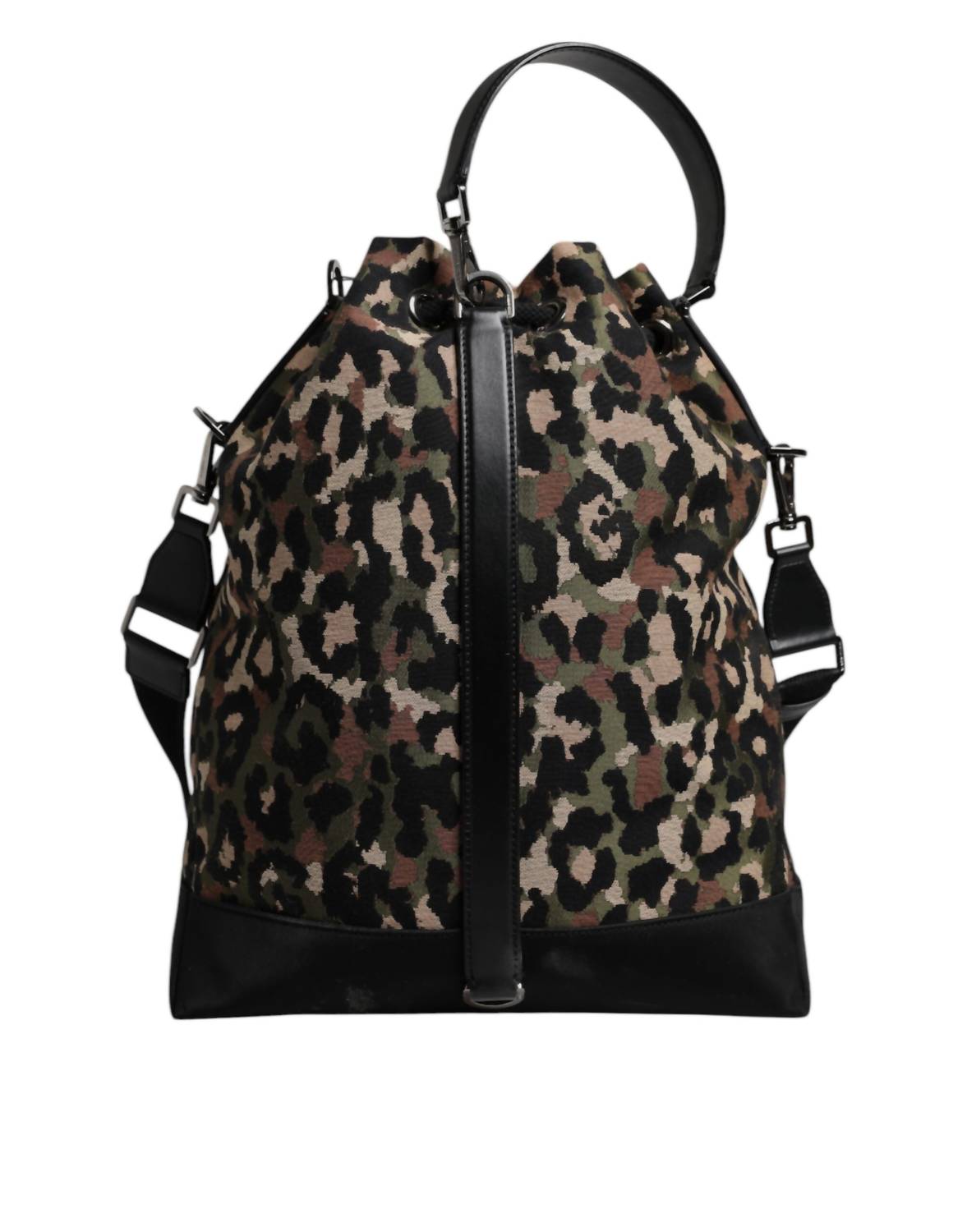 Dolce & Gabbana - Women's Cotton Shoulder Bucket Bag - backpacks - bags - brown