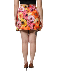 Dolce & Gabbana - Women's Floral High Waist Mini Skirt - clothing - floral - mini