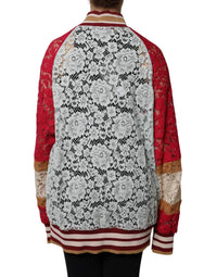 Dolce & Gabbana - Women's Floral Lace Cardigan Sweater - cardigans - clothing - cotton - blend