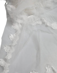 Dolce & Gabbana - Women's Floral Lace Nylon Floor Length Wedding Veil - accessories - floral - hair - accessories