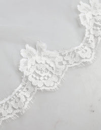 Dolce & Gabbana - Women's Floral Lace Nylon Floor Length Wedding Veil - accessories - floral - hair - accessories