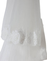 Dolce & Gabbana - Women's Floral Lace Nylon Floor Length Wedding Veil - accessories - floral - hair - accessories
