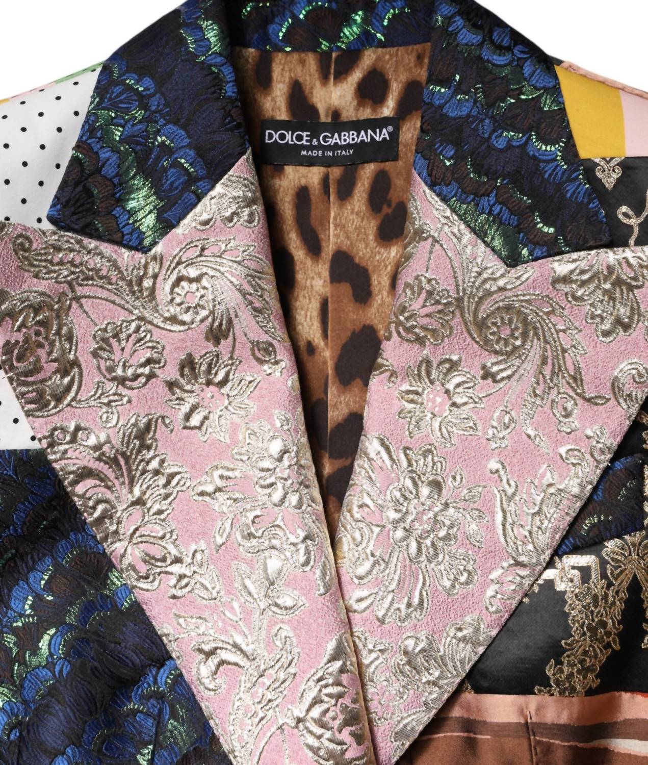 Dolce & Gabbana - Women's Floral Patchwork Jacquard Jacket - brown - clothing - floral
